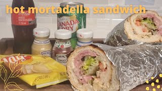 How to make hot mortadella sandwich (hot deli) کالباس تنوری هایدا