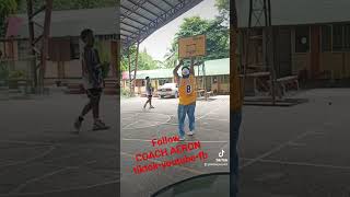 Tatlong tres para sa mga marites 😅😅 #coachaeron #basketball