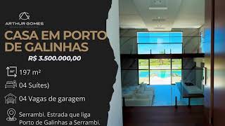 Casa à VENDA em Porto de Galinhas com 4 Quartos e Piscina