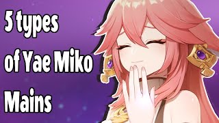 5 types of Yae Miko mains