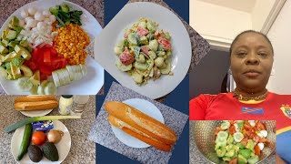 Bio star asaleli biso salade composée🥒🥑🌽🍅🧅