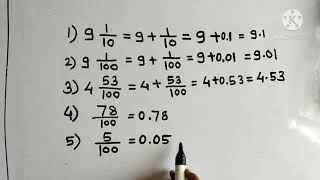 std 5 th, Problem set 37 Decimal fractions