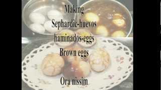 Making Sephardic-huevos haminados-eggs (brown eggs). for the High Holiday.mp4