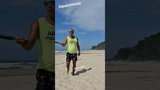 beach tennis, aquecimento