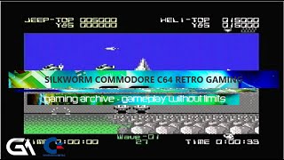 Commodore C64 SILKWORM 1988 Retro Gameplay Teaser Arcade Style Retro Gaming Vintage Gameplay