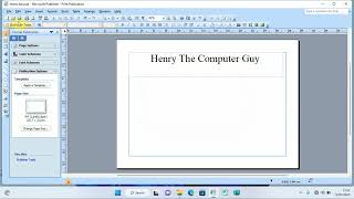 Exploring the Menu Bar in Microsoft Publisher - 2/2