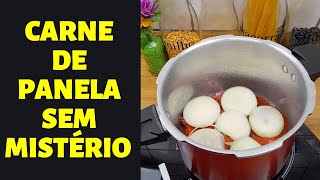 Receita de Carne na Panela de Pressão - Jantar Fácil e Delicioso em Minutos