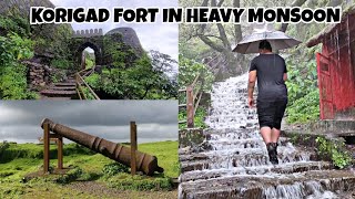 Korigad Fort Trek | korigad fort Trek In Monsoon | Korigad Trek In heavy Rains | Korigad fort route