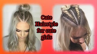 Cute hairstyle for girls | hairstyle for long and medium hair | two side French hairstyle |