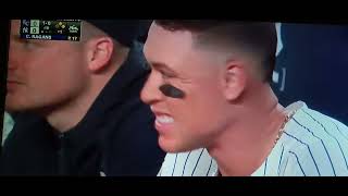 New York Yankees up-close - Aaron Judge strikes out, October 7, 2024