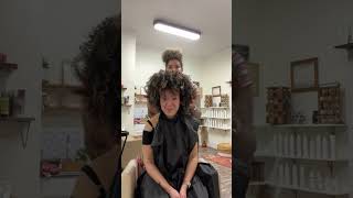 Hair Reveal #naturalhair #rezocut #curlycut #hairvideo