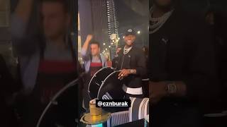 Davido Having Fun Playing Drums in a Restaurant #shorts #shortsfeed #shortsvideo #davido