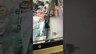 store worker fights off a criminal