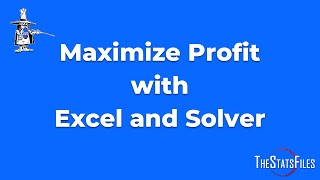 How to Product Mix Problem: Maximize profit using Linear Optimization/Programming Excel and Solver