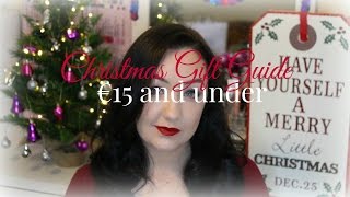 Christmas Gift Guide! 15 Euro and Under