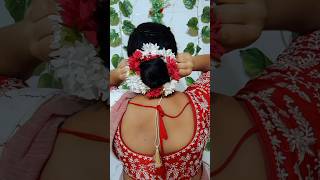 Easy Hairstyle for Durga Puja / Navratri #youtubeshorts #hairstyle #hairtutorial #navratrispecial