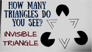 EASIEST ILLUSION!! How to Draw an Invisible Triangle: Kanizsa Triangle