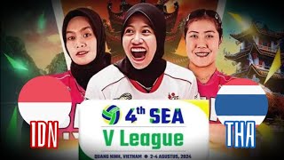 Indonesia vs Thailand 🏐 SEA V League Putri 2024 Seri Vietnam