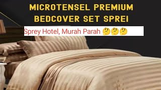 Reveiw Sprei Hotel, BedCover Micro Tancel Lembut dan nyaman (2023)