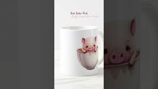 Schwein gehabt? Mit dieser süßen Kaffeetasse hast du immer Schwein