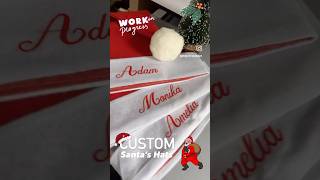 Custom little gift 🎁 Santa’s hats with names 🎅🏻  Cool gift idea right here!