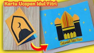 Cara membuat kartu ucapan idul Fitri