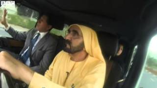 Driving through Dubai with Sheikh Mohammed