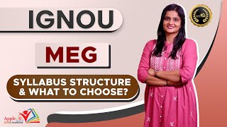 IGNOU | MA English | Syllabus Structure & What to Choose | Guidelines in a Nutshell |Apple B Academy