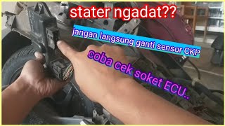 scoopy esp tidak bisa di stater, jangan langsung ganti sensor CKP!!