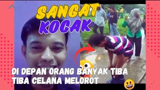 Di DEPAN ORANG BANYAK TIBA TIBA CELANA MELOROT #REACT PALING KOCAK