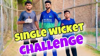 Single Wicket Challenge || Cross single wicket || Cricket net practice || Imran Bhai07​⁠@AbhiYadav