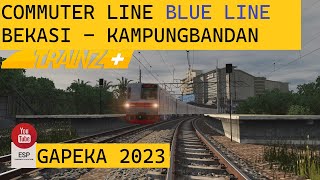 COMMUTERLINE BLUELINE BEKASI KAMPUNGBANDAN via PSE | TRAINZ SIMULATOR INDONESIA