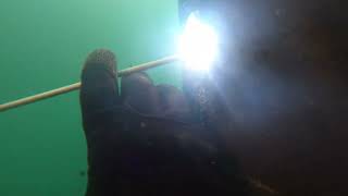 Underwater corrosion damage repair (welding underwater)