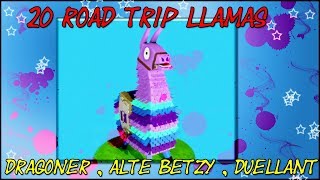 RDW || 20 ROAD TRIP LLAMS , BETZY DUELLANT DRAGONA OP | Fortnite Rette Die Welt