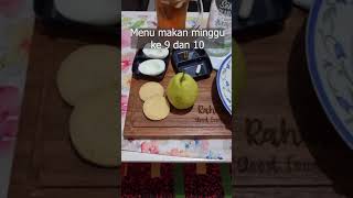 menu makan minggu ke 9 dan 10 #shorts #short #viral #diet #health @RahayuFoodbyBundaNcie