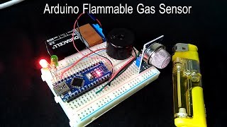 How to make MQ2 gas sensor arduino project, Propane, Butane, Methane Alcohol detector