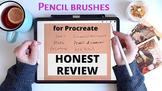 Best pencil brushes  for procreate - Honest Review and speed paint drawing (part 1)