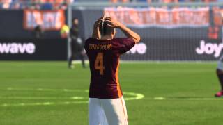 PES 2016 Online 7 vs 7Gameplay PS4 | AS Roma Vs. Arsenal [HD]