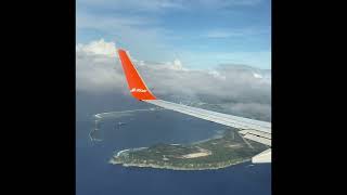 Jeju Air landing in Guam from Incheon, South Korea (before CoVid19)