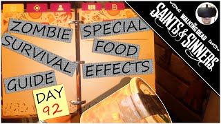 Food Effects Test - The Walking Dead: Saints and Sinners Zombie Survival Guide