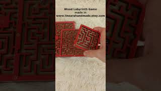 Handmade Wooden Labyrinth Game - Perfect Concentration Toy for Kids!