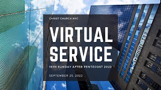 Virtual Service: September 25, 2022