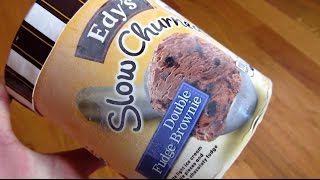 Edy's Slow Churned - Double Fudge Brownie Ice Cream Unboxing