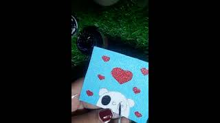 ||cute panda acrylic painting||#karabi #shortvideo #viral #acrylic #shortvideo #art #painting