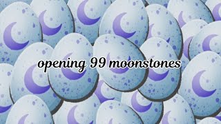 opening 99 moonstones in Wildcraft 🌿✨