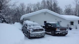 Snow tour of the yard