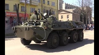 Военная техника на параде в Тейково