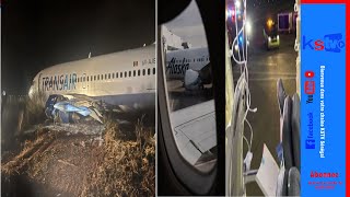 🔴Kawtéf un avion en feu à l'aéroport fermé lou doy war ....