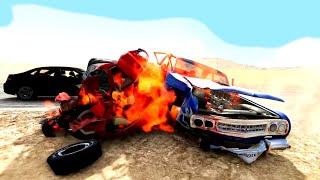 BeamNG.drive High speed traffic crashes