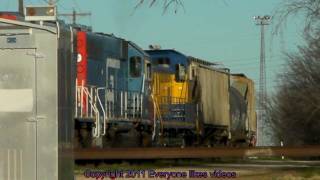 Grand Trunk Western RR (FWWR 6407 & 6411) at Fort Worth, Tx. 12/30/2011 ©